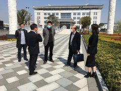 湖州市民政局副局长沈建军来仲博调研生态葬